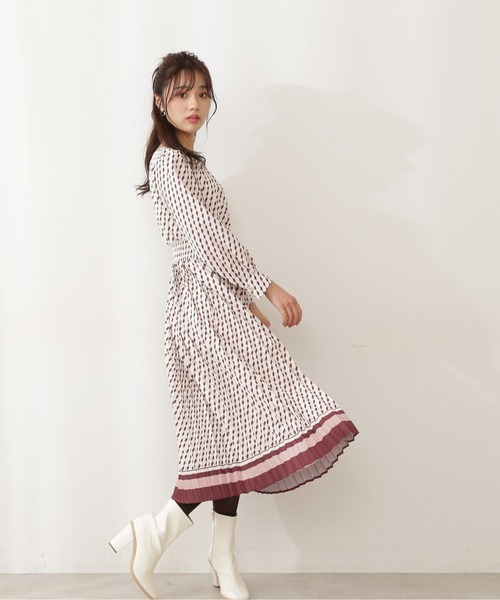「PROPORTION BODY DRESSING」 長袖ワンピース SMALL グリーン レディース_画像3