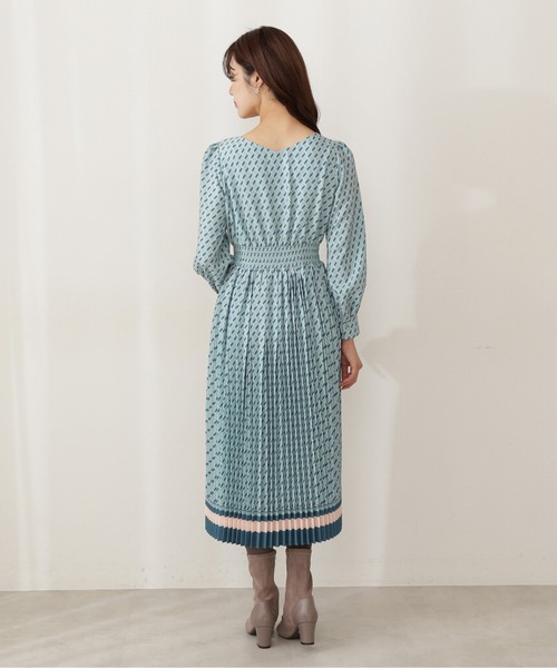 「PROPORTION BODY DRESSING」 長袖ワンピース SMALL グリーン レディース_画像4