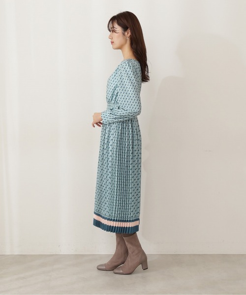 「PROPORTION BODY DRESSING」 長袖ワンピース SMALL グリーン レディース_画像5