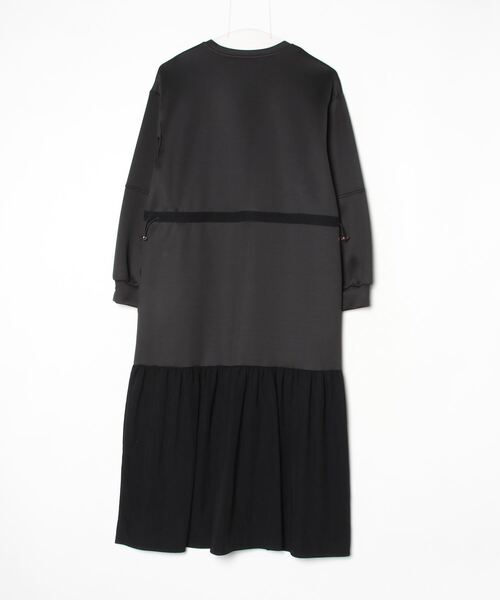 「Anna Nicola」 長袖ワンピース 38 チャコールグレー レディース_画像2