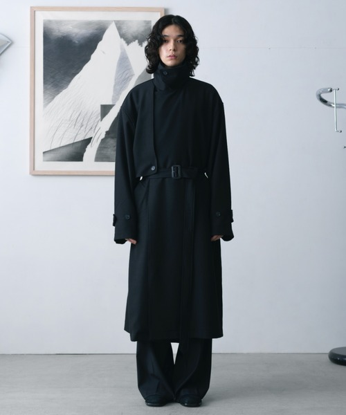「SINSS」 トレンチコート MEDIUM ブラウン メンズ_画像6