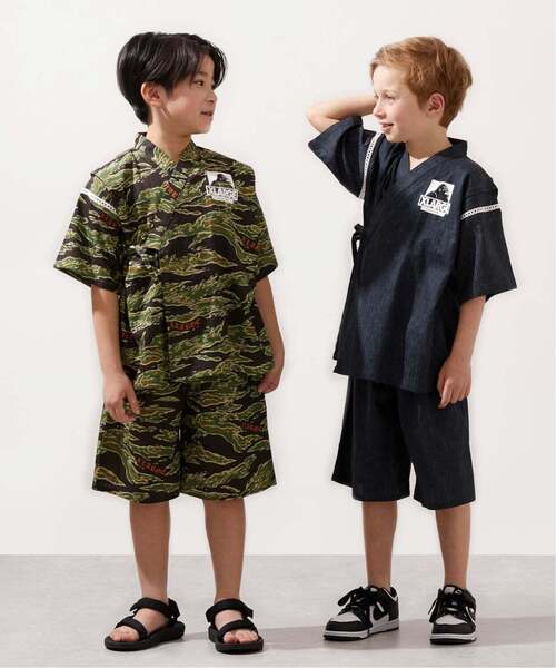 浴衣 OGプリント甚平 キッズ 子供 男の子の画像