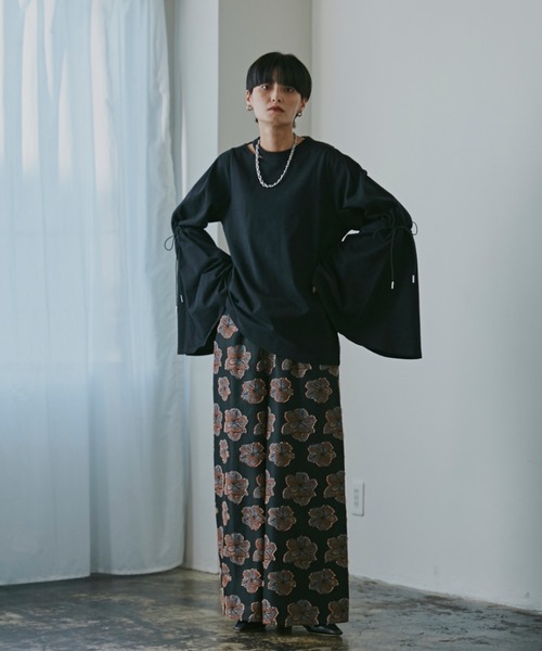 「mici」 長袖カットソー ONE SIZE ホワイト系その他 レディース_画像3