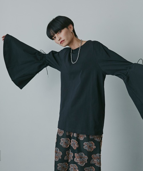 「mici」 長袖カットソー ONE SIZE ホワイト系その他 レディース_画像4