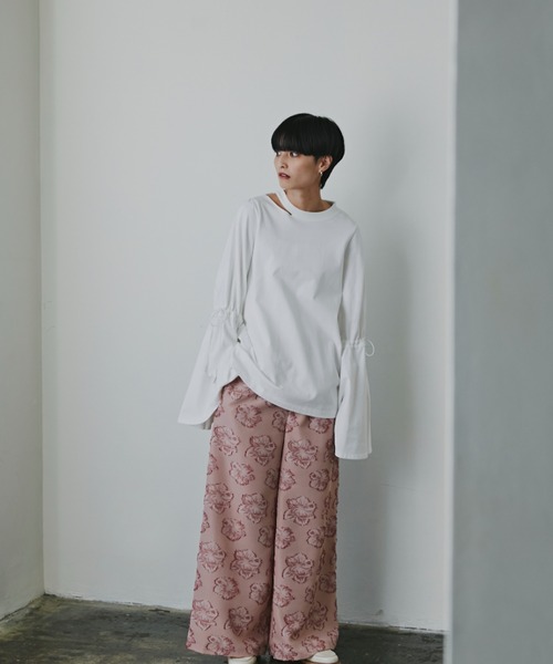 「mici」 長袖カットソー ONE SIZE ホワイト系その他 レディース_画像9
