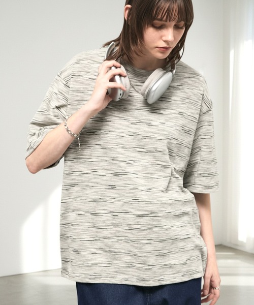 tシャツ 「Alfred Alex」Slub Border Basic Tee / スラブボーダー