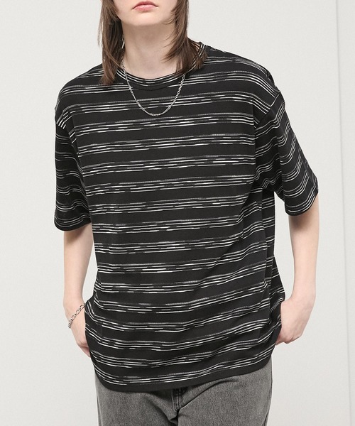 tシャツ 「Alfred Alex」Slub Border Basic Tee / スラブボーダー