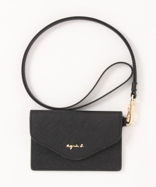 【未使用】アニエスベー agnes b. VOYAGE 財布　カードケース 黒 agnes b.（アニエスベー） カードケース FREE ブラック レディース