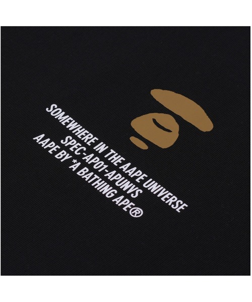 「AAPE BY A BATHING APE」 スウェットカットソー - ブラック メンズ_画像4
