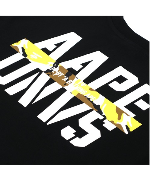 「AAPE BY A BATHING APE」 スウェットカットソー - ブラック メンズ_画像5