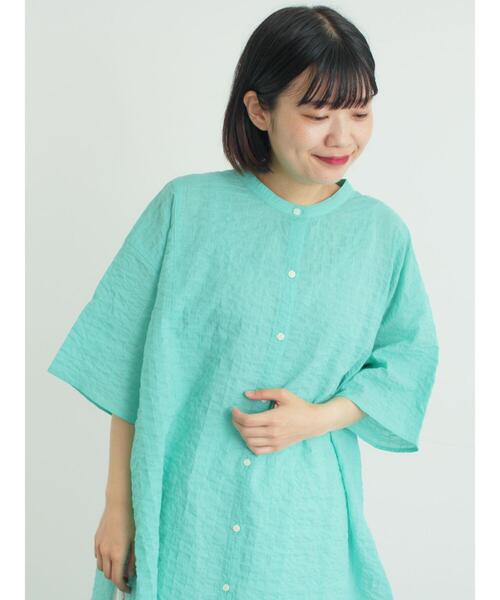 タグ付き新品　マドモアゼル　ノンノ　チュニック　半袖　Ｌ　綿100% Samansa Mos2（サマンサモスモス） チュニック 「接触冷感」綿Pu混ゆる