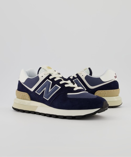 「New Balance」 ローカットスニーカー 30.0cm ネイビー メンズ_画像6