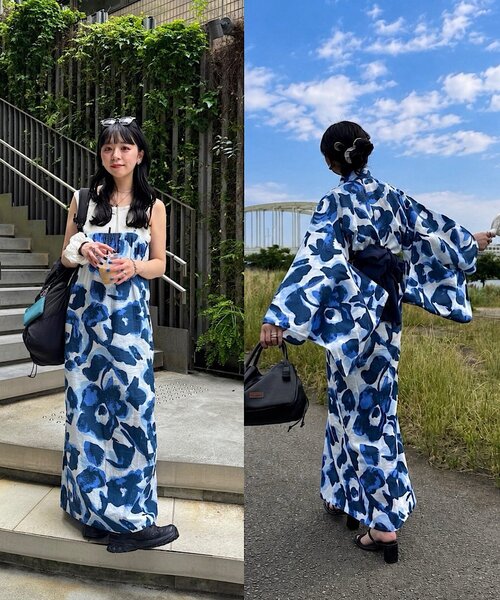 Kastane（カスタネ） セパレート浴衣 浴衣 「5分で着られる簡単浴衣
