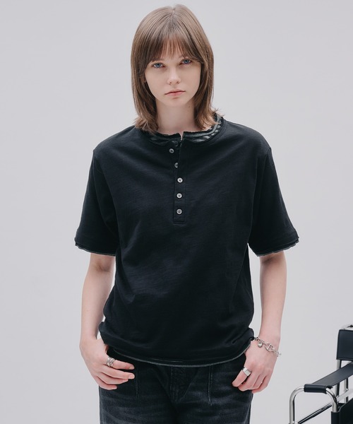 selle glant（セレグランテ） ヘンリーネック tシャツ LAYERED HENLEY 