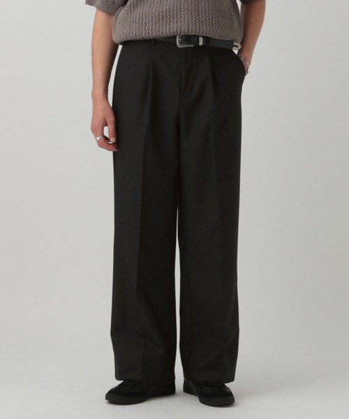 「LURAKU」 スラックス MEDIUM ブラック メンズ_画像6