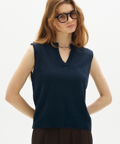 ニット セーター sleeve less skipper knit / スリーブレススキッパーニット レディース | full/fill. | 17