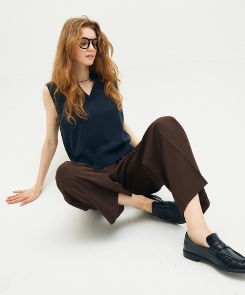 ニット セーター sleeve less skipper knit / スリーブレススキッパーニット レディース | full/fill. | 21