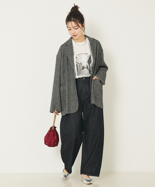 「abahouse mavie」 2WAYバッグ フリー ライトグレー レディース_画像8