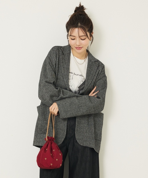 「abahouse mavie」 2WAYバッグ フリー ライトグレー レディース_画像9