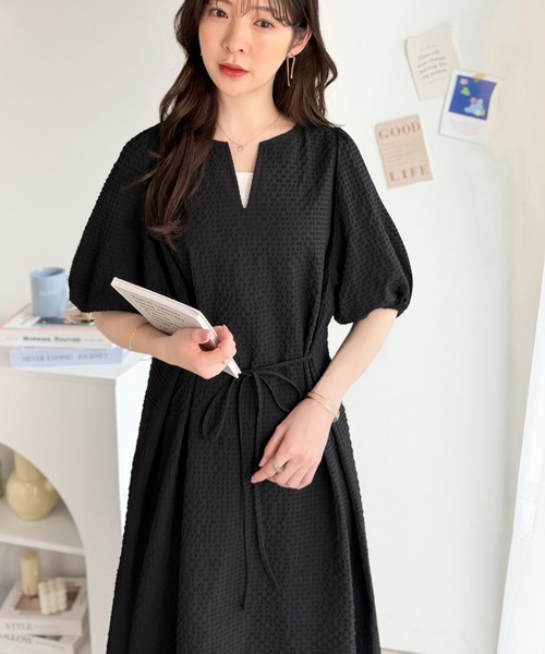 「classicalelf」 半袖ワンピース X-LARGE ブラウン レディース_画像2