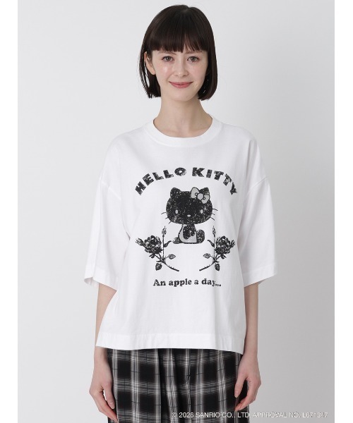 H.A.K（ハク） tシャツ 半袖 H.A.K×HELLO KITTY ハローキティとバラ
