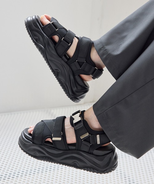 ETELIO 厚底サンダル ブラック ETELIO」 サンダル M ブラック メンズ : ZOZOTOWN Yahoo!店 - 通販