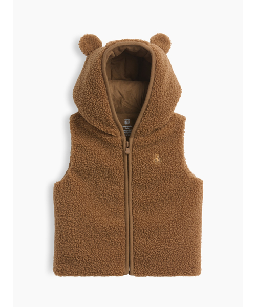 GAP（ギャップ） コート アウター ボア フード付き くまさん ジップ 