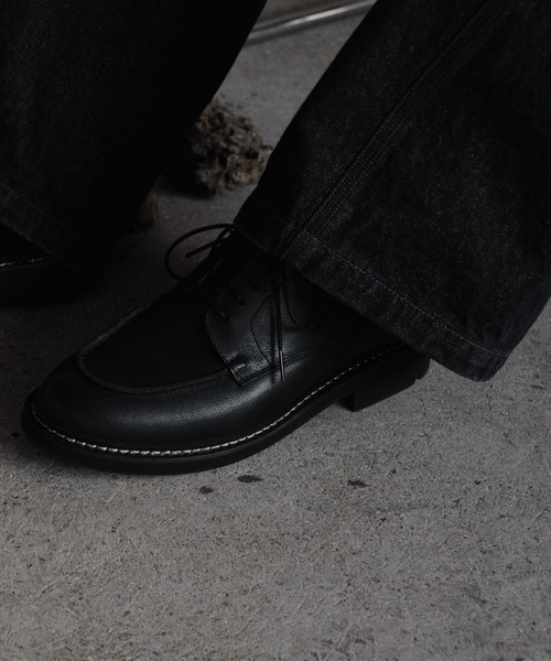 革靴 ビジネスシューズ GRAINED LEATHER U-TIP DERBY SHOES メンズ | WYM LIDNM | 11