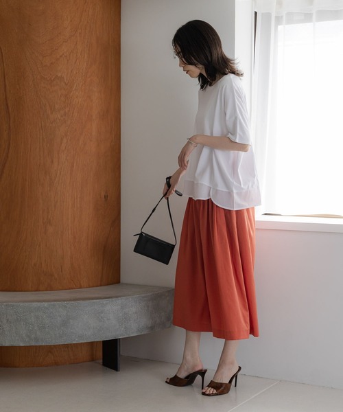 tシャツ 「ウタオ」「汗ジミ防止、接触冷感、UV防止、抗菌防臭、気化冷却」アセジミボウシドルマンプルオーバー レディース | studio CLIP | 05