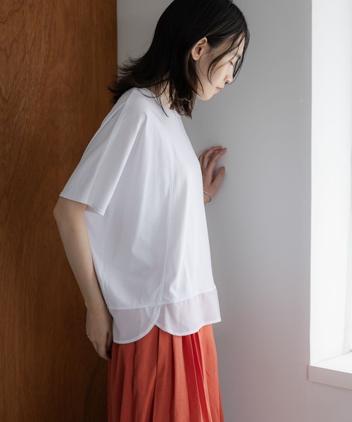 tシャツ 「ウタオ」「汗ジミ防止、接触冷感、UV防止、抗菌防臭、気化冷却」アセジミボウシドルマンプルオーバー レディース | studio CLIP | 08