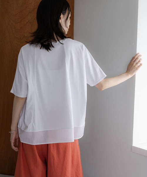tシャツ 「ウタオ」「汗ジミ防止、接触冷感、UV防止、抗菌防臭、気化冷却」アセジミボウシドルマンプルオーバー レディース | studio CLIP | 09