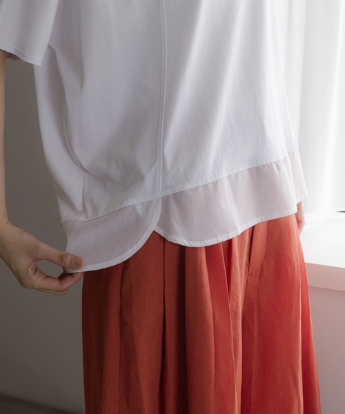 tシャツ 「ウタオ」「汗ジミ防止、接触冷感、UV防止、抗菌防臭、気化冷却」アセジミボウシドルマンプルオーバー レディース | studio CLIP | 10