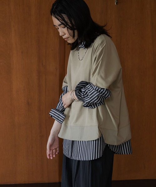 tシャツ 「ウタオ」「汗ジミ防止、接触冷感、UV防止、抗菌防臭、気化冷却」アセジミボウシドルマンプルオーバー レディース | studio CLIP | 13
