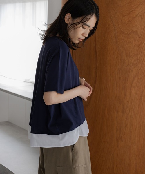 tシャツ 「ウタオ」「汗ジミ防止、接触冷感、UV防止、抗菌防臭、気化冷却」アセジミボウシドルマンプルオーバー レディース | studio CLIP | 18