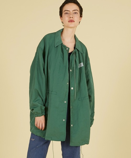 ブルゾン ジャンバー ギャザーモンスターコーチジャケット / 「crinkle crinkle crinkle」 gather monster coach jacket レディース | crinkle crinkle crinkle | 02