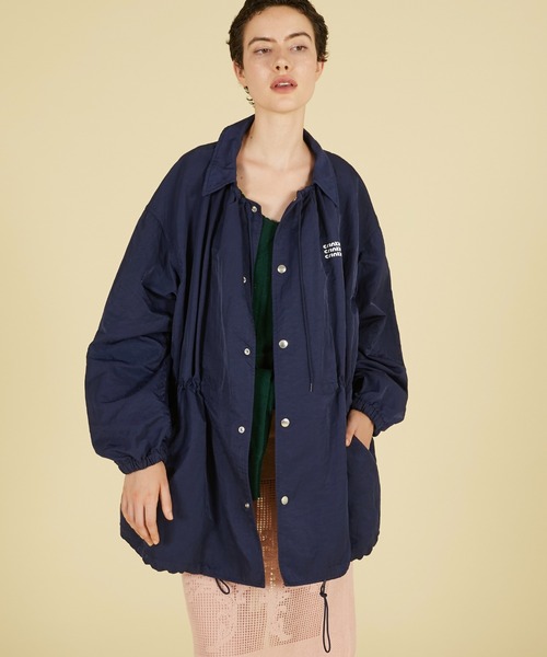 ブルゾン ジャンバー ギャザーモンスターコーチジャケット / 「crinkle crinkle crinkle」 gather monster coach jacket レディース | crinkle crinkle crinkle | 10