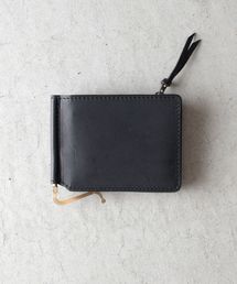 Rotar マネークリップ レザー ブラック 二つ折り ROTAR 財布 Ro money clip / マネークリップ ショートウォレット