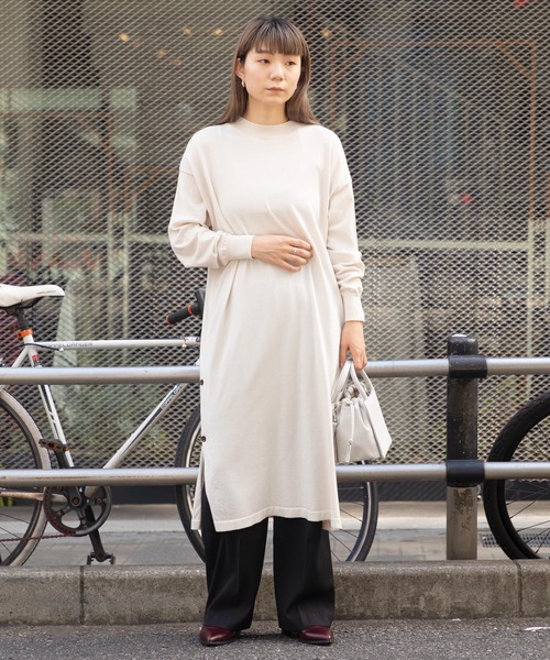 ワンピース サイドスリットニットワンピース Zozotown Yahoo 店 通販 Yahoo ショッピング
