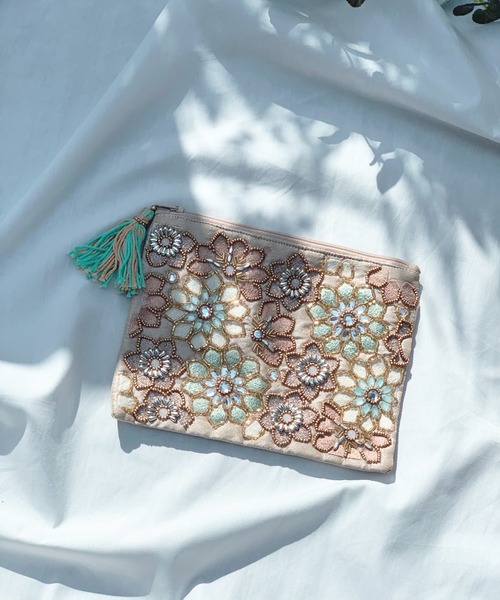 concerto♥フラットポーチオーダー品 MILLION CARATS ポーチ 「GIFT」-artipur COTTAGE-ゴールド