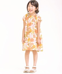 ステラキッズ　フラワー柄ワンピース　4A la poche biscuit ワンピース 花柄ムームーワンピ キッズ 子供服