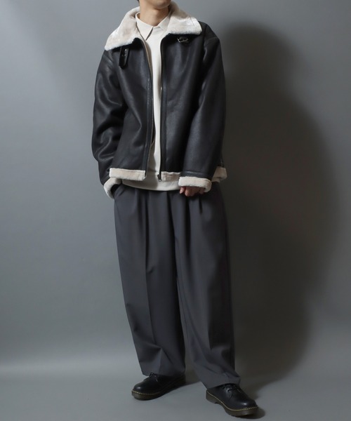 ANPAS（アンパス） ムートンジャケット ムートンコート メンズ