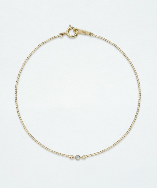 ESTELLE シルバーチェーンブレスレット ESTELLE ブレスレット シルバー キュービックジルコニア ESTELLE