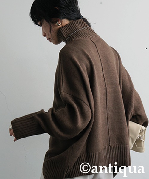 antiqua（アンティカ） ニット セーター ハイネック ニット レディース