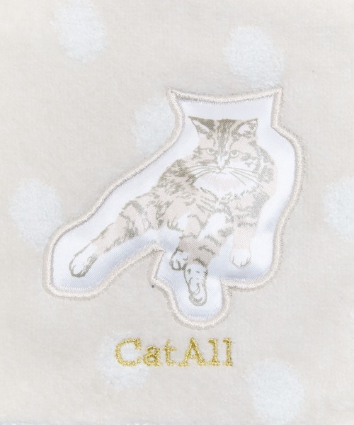 nicott（ニコット） ハンカチ NC:カワムラオリエ CAT ALL ネコ