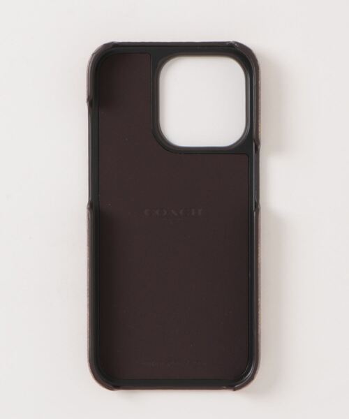 【 COACH 】 IPHONEケース(15、15pro) シグネチャー キャンバス COACH スマホケース IPHONE 15 PRO ケース・シグネチャー