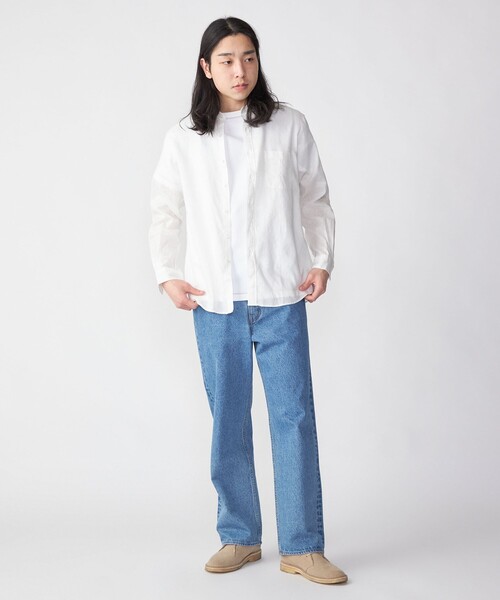 SHIPS（シップス） シャツ SHIPS: SOLOTEX(R) リネン レギュラーカラー