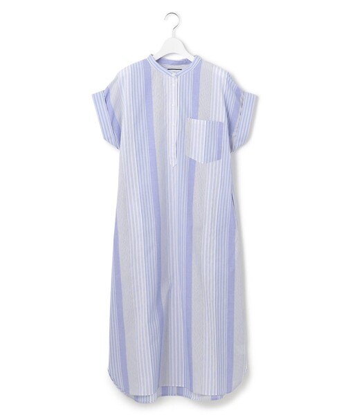 J.PRESS YORK STREET シャツワンピース 「WOMEN」マルチストライプ
