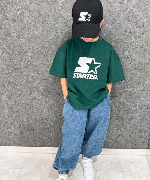 STARTER tシャツ STARTER オーバーサイズ プリントT キッズ 子供
