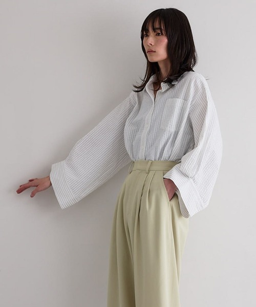 ブラウス シャツ ワイドスリーブシャツ レディース : ZOZOTOWN