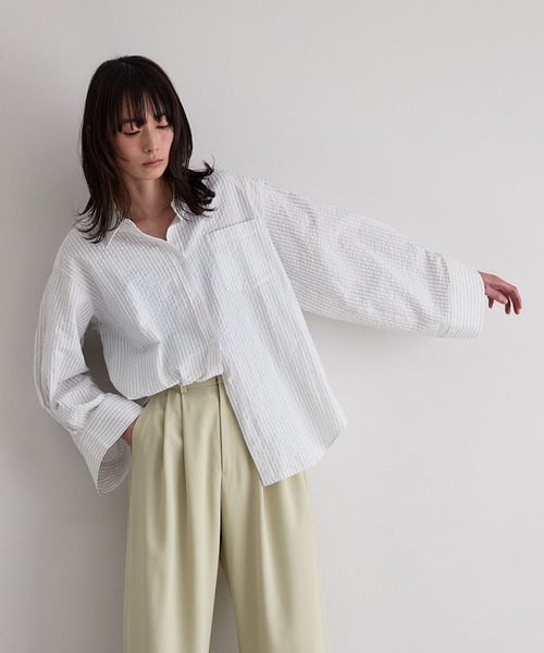 ブラウス シャツ ワイドスリーブシャツ レディース : ZOZOTOWN